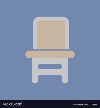 Wooden chair isolated vector image