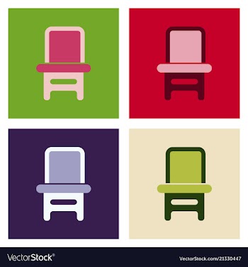 Wooden chair isolated vector image
