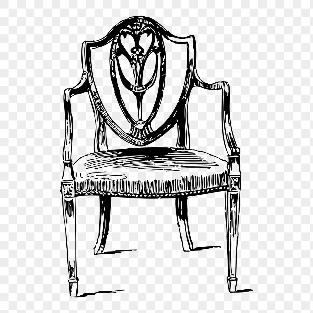Wooden chair png sticker, furniture | Free PNG - rawpixel