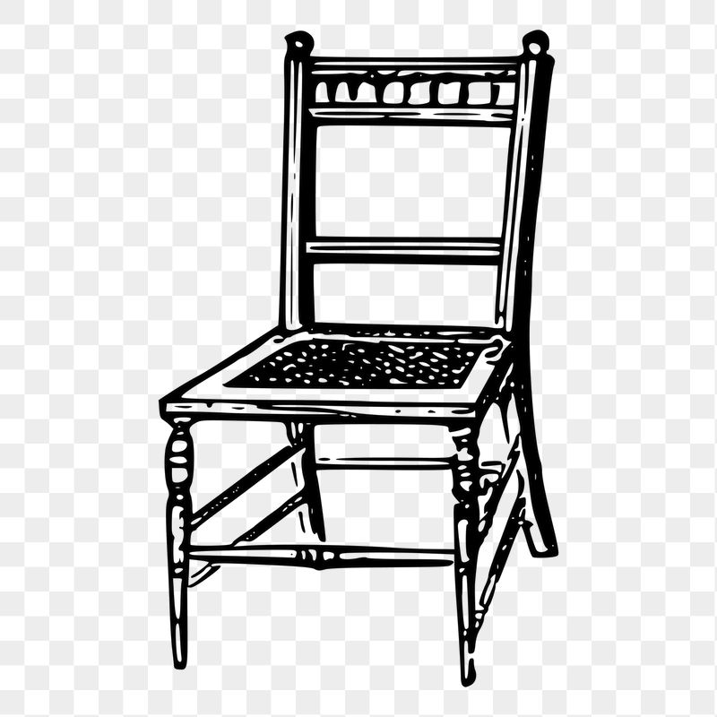 Wooden chair png sticker, vintage | Free PNG - rawpixel
