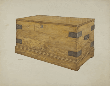 Wooden Chest (ca.1939) by James | Free Photo - rawpixel