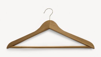 Wooden clothes hanger collage element | Free PSD - rawpixel