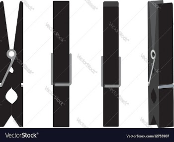 Wooden Clothespin Set2 vector image