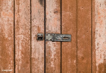 Wooden door with a latch | Free stock vector - 525095