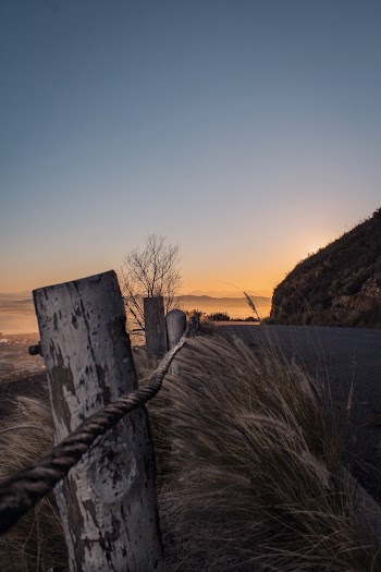 Wooden Fence Near The Shore