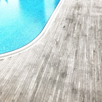 Wooden Floor Beside Pool