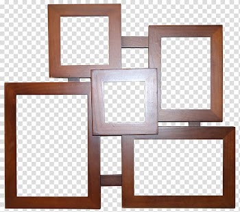 Wooden Frame  HB, brown wooden collage frame transparent background PNG clipart