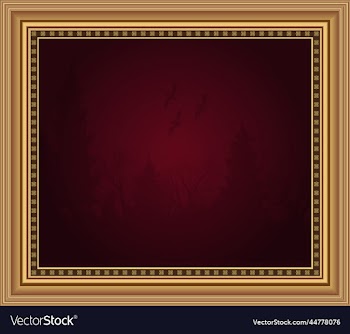 wooden gilded vintage picture frame