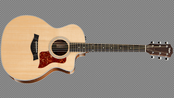Wooden Guitar PNG Image with Transparent Background