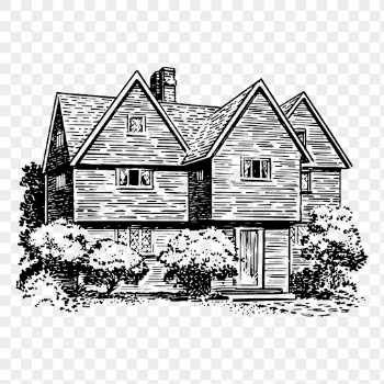 Wooden house png sticker vintage | Free PNG - rawpixel