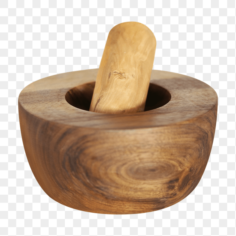 Wooden mortar png sticker, transparent | Free PNG - rawpixel