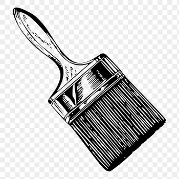 Wooden paintbrush drawing png sticker | Free PNG - rawpixel