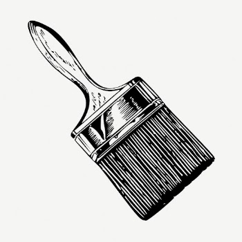 Wooden paintbrush drawing, vintage illustration | Free PSD - rawpixel