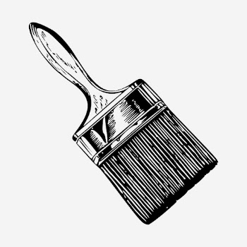 Wooden paintbrush hand drawn illustration. | Free Photo - rawpixel