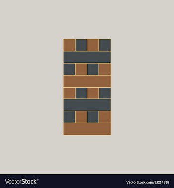 Wooden puzzle tower game table game vector image