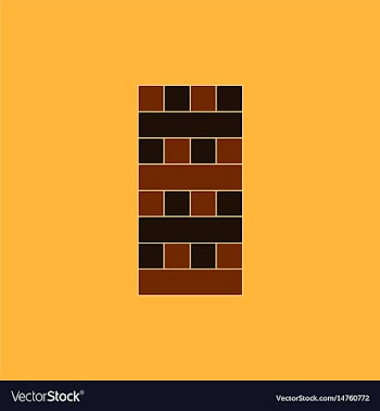 Wooden puzzle tower game table game vector image