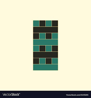 Wooden puzzle tower game table game vector image