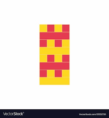 Wooden puzzle tower game table game vector image