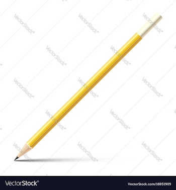 Wooden sharp pencil isolated on white background vector image