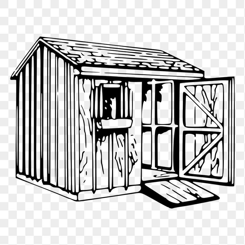 Wooden shed png sticker illustration, | Free PNG - rawpixel
