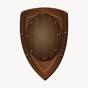 Wooden shield frame sticker, decoration | Free PSD - rawpixel