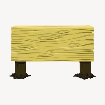Wooden sign clipart, advertisement illustration | Free PSD - rawpixel