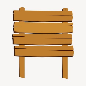Wooden sign clipart, brown illustration | Free Vector - rawpixel