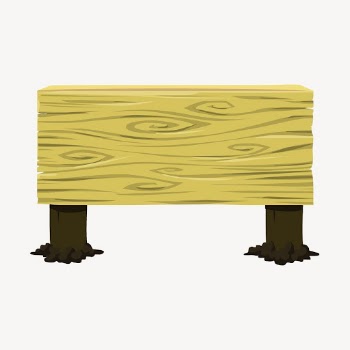 Wooden sign collage element, advertisement | Free Vector - rawpixel