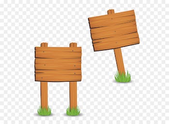 Wooden sign signpost 