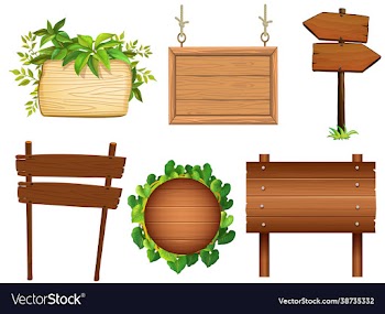 wooden signposts over white background eps 10
