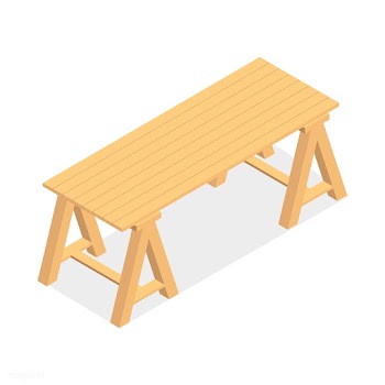 Wooden table isolated on background | Free stock vector - 393262