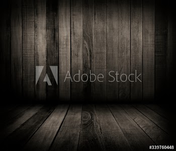 Wooden wall and floor
