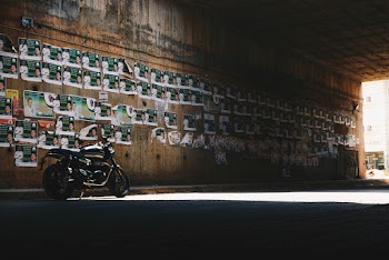 Wooden Wall With Posters
