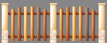 Wooden Yard Fence PNG Clipart | Gallery Yopriceville - High ...