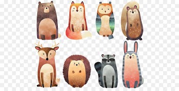 Woodland Watercolor painting Drawing Clip art - Painted cat 