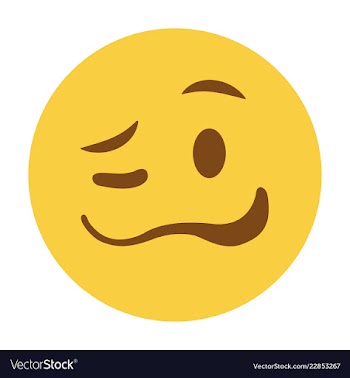 Woozy emoji funny face vector image