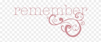 Word Art Png - Remember Word Clip Art