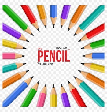 Word Creativity Stock Photography Clip Art - Colorful Pencils Circle Png