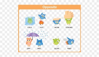 Word For Preschool - Opposite Clipart