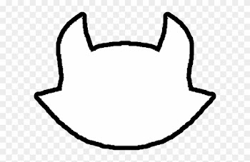 Word God Outline Clipart - Cat Face Outline Transparent
