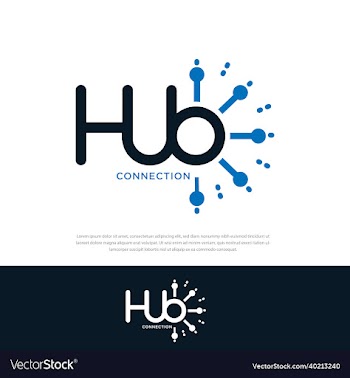 word mark logo associated hub sign