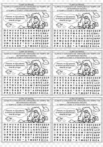 Word search Biomes in Brazil Terrain Crossword - word 