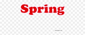 Word Spring Written In Red, Clip Art - Keep Colorado Springs Lame