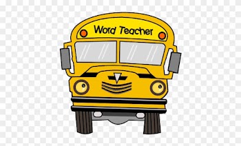 Word Teacher Free Does Not Include Wordlist Storage - Back To School - School Bus Note Cards