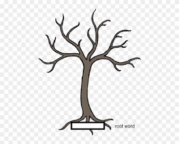 Word Tree Template - Tree With Branches Drawing