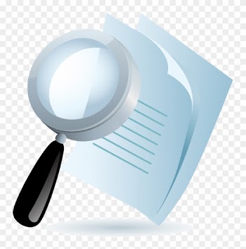 Words That Suggest The Visual - Magnifying Glass Document Png