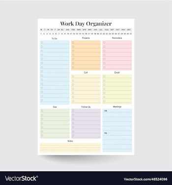 work day organizer