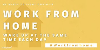Work from home coronavirus template vector | Free  vector - 2303759