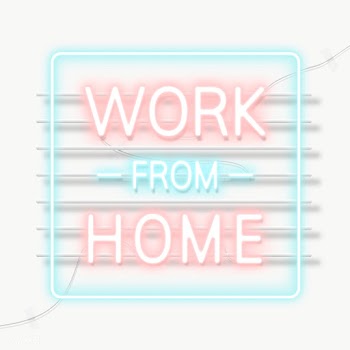 Work from home during coronavirus pandemic neon sign transparent png | Free  transparent png - 2305656