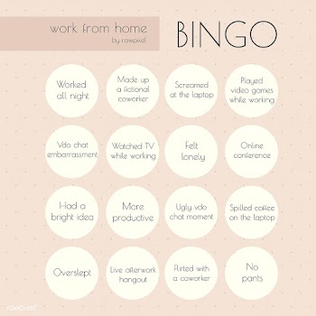 Work from home social media story bingo challenge | Free  vector - 2315182